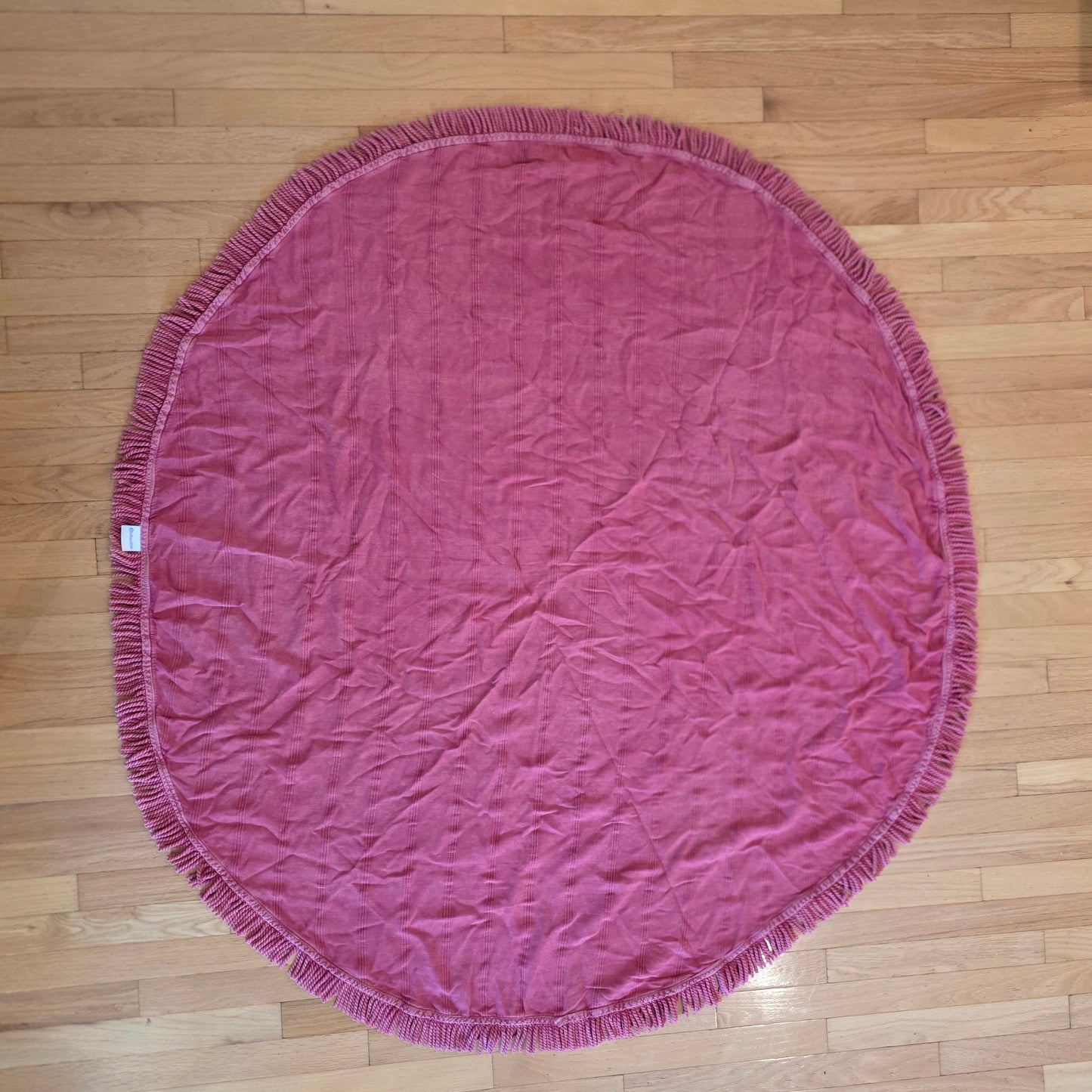 OUTLET SALE - Oval Stonewashed Turkish Towel in Red