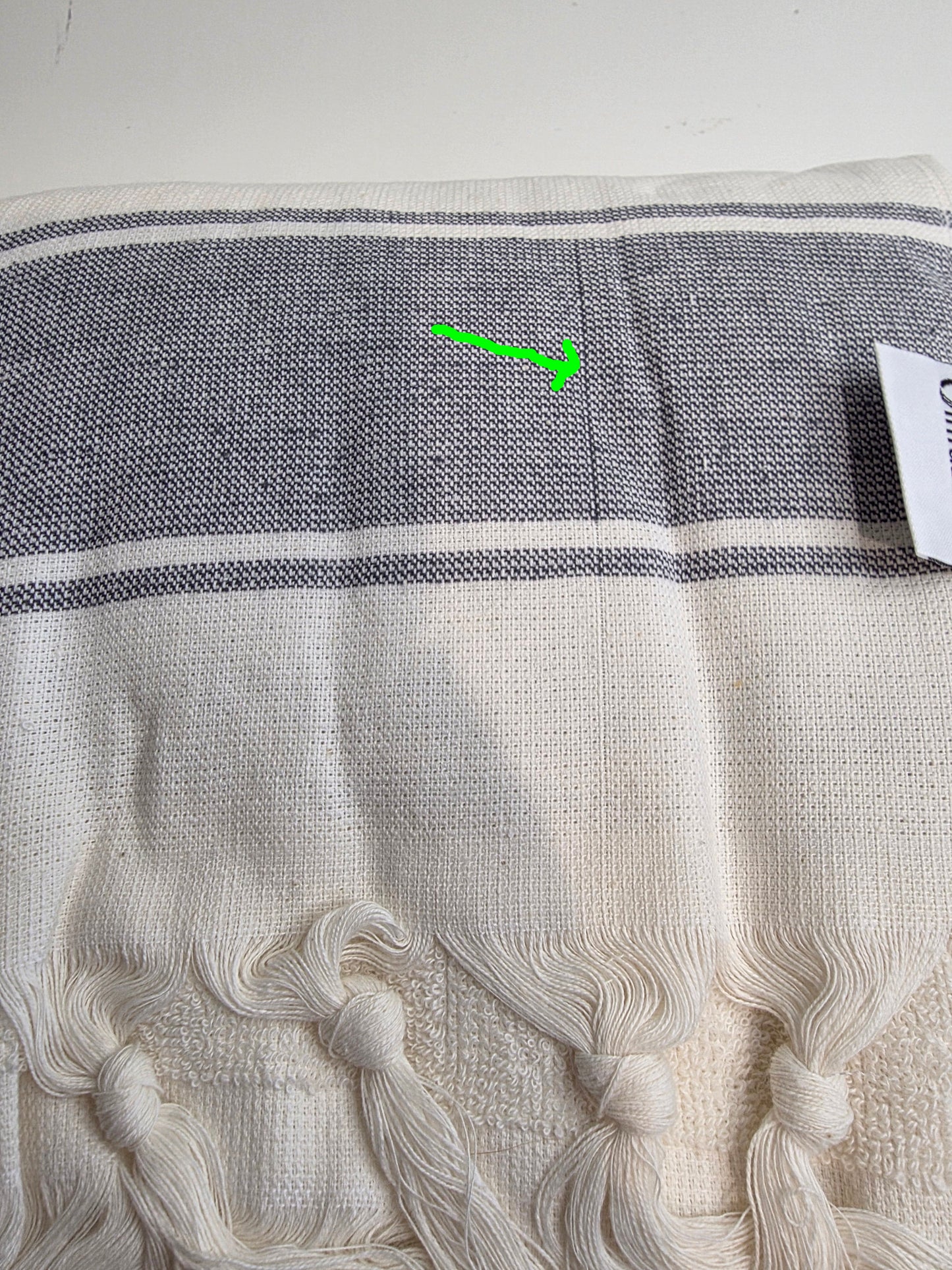 OUTLET SALE - Sauna Terry Lined Turkish Towel in Dark Grey - FINAL SALE
