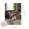 Plaid Turkish Throw Blanket in Red with Olive and Ivory