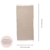 Stonewashed Turkish Towel in Beige