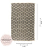 Hive Cotton Throw Blanket in Black and Cream