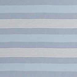 Breeze Striped Organic Turkish Towel with Soft Terry Cloth Back in Blue