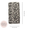 Camo Print Sand Resistant Reversible Turkish Towel in Black