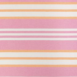 Cove Striped Turkish Towel with Soft Terry Cloth Back in Pink & Orange