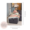 Cozy Turkish Throw Blanket in Coral, Olive Green & Peachy Beige