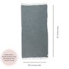 Stonewashed Turkish Towel in Denim