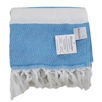 OUTLET SALE - Diamond Weave in Teal Blue