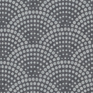 Arched Dot Reversible Muslin Blanket in Charcoal and Grey