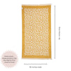 CLEARANCE - Leopard Full Terry Turkish Towel in Golden Honey