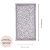 CLEARANCE - Leopard Full Terry Turkish Towel in Grey