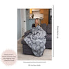 Clearance - Mandala Reversible Muslin Blanket in Charcoal and Grey