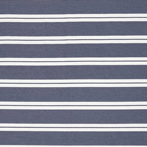 Haven Stripe Organic Terry Cloth Lined Hand Towel in Navy