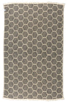 Hive Cotton Throw Blanket in Black and Cream