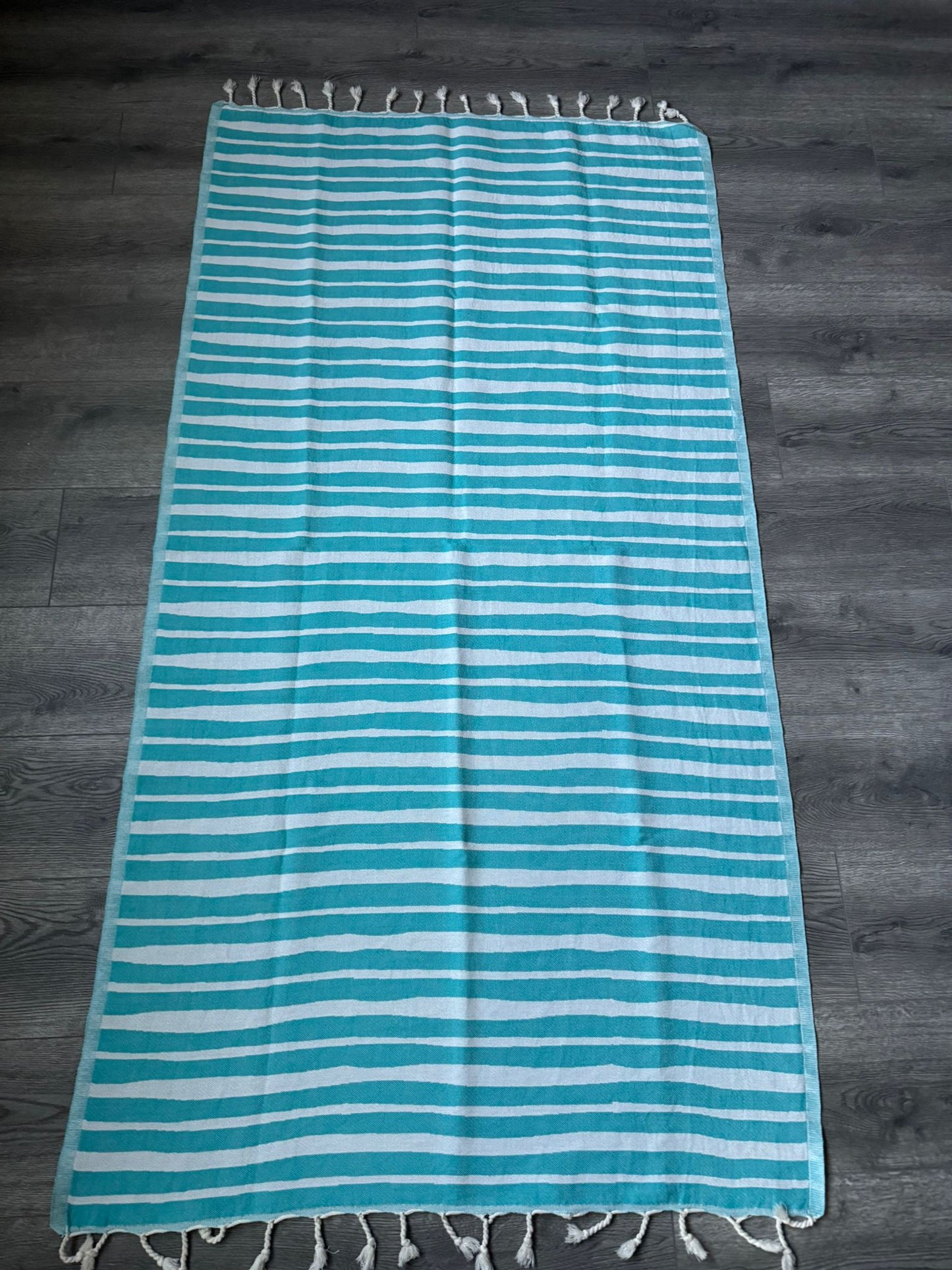 OUTLET SALE - Wavey Stripe in Bright Blue - FINAL SALE