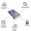 CLEARANCE - Leopard Turkish Towel Peshtemal in Indigo