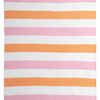 OUTLET SALE - Kapris Terry Lined Turkish Towel in Orange and Pink