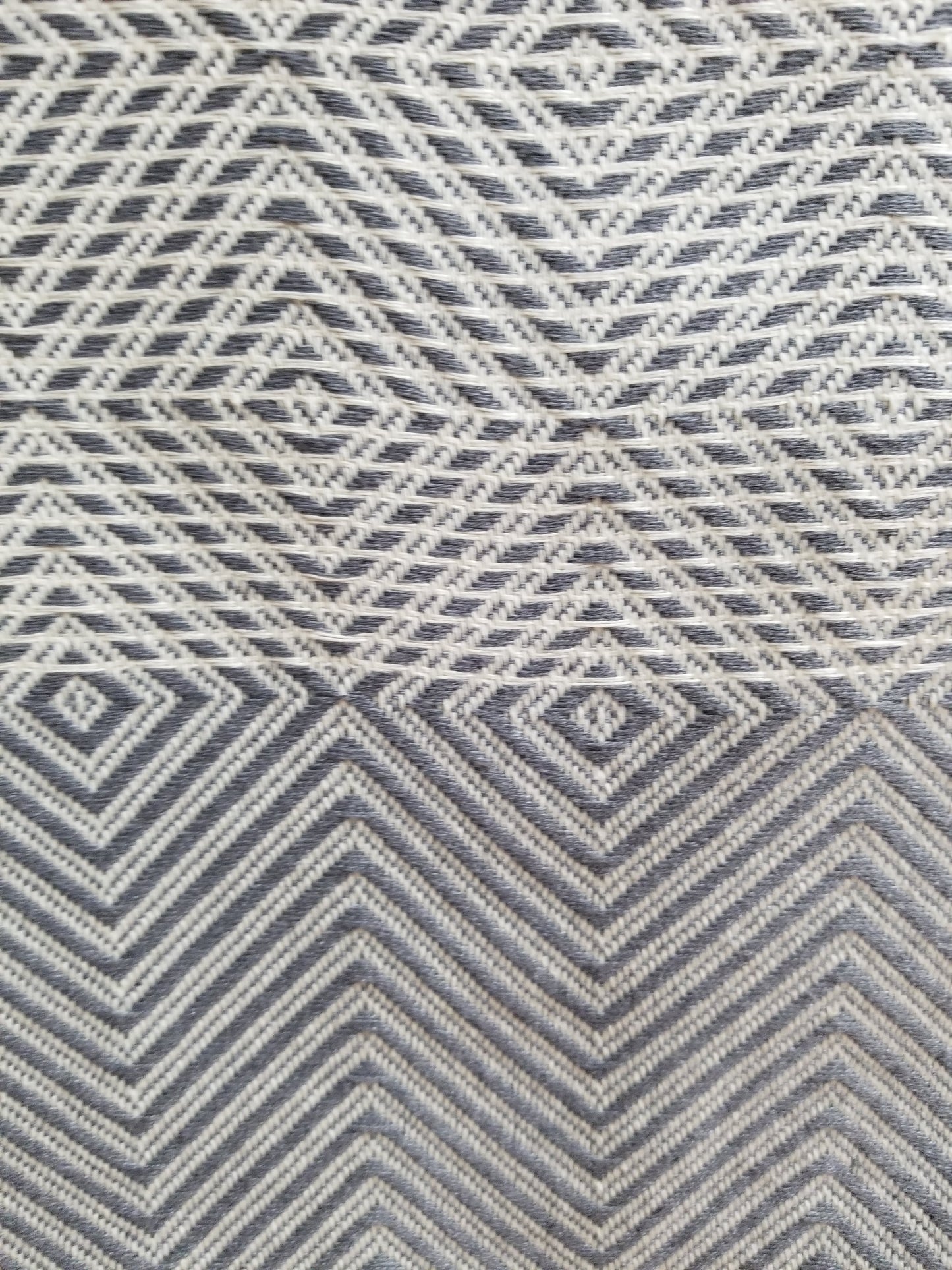 OUTLET SALE - Diamond Weave Turkish Cotton Throw Blanket in Grey