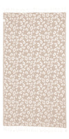 Leopard Turkish Towel Peshtemal in Beige