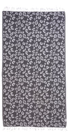 Black & White Bundle #1 - Set of 6 Designed Peshtemals for the Bath or Beach in Black and Neutral Tones