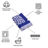 CLEARANCE - Leopard Full Terry Turkish Towel in Blue