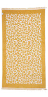 CLEARANCE - Leopard Full Terry Turkish Towel in Golden Honey