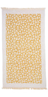 CLEARANCE - Leopard Full Terry Turkish Towel in Golden Honey