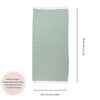 CLEARANCE - Stonewashed Turkish Towel in Light Green