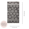 CLEARANCE - Mandala Flower Sand Resistant Turkish Towel in Black