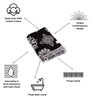 CLEARANCE - Mandala Full Terry Turkish Towel in Black
