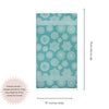 Mandala Flower Sand Resistant Turkish Towel in Seagreen