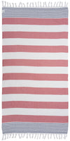SET SAIL BUNDLE #2 - Set of 5 Nautical Inspired Terry Cloth Lined Turkish Towels