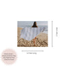 Marine Striped Turkish Towel with Soft Terry Cloth Back in Grey & Black