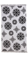 CLEARANCE - Mandala Full Terry Turkish Towel in Black