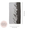Mountain 100% Cotton Reversible Turkish Towel in Black