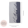 Mountain 100% Cotton Reversible Turkish Towel in Navy