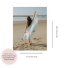 CLEARANCE - Rainbow Variegated Sand Free Turkish Towel in Mint