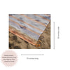 CLEARANCE - Rainbow Variegated Sand Free Turkish Towel in Orange