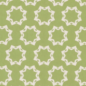 Rosette Organic Cotton Throw Blanket in Olive & Beige