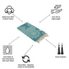 CLEARANCE - Mandala Flower Sand Resistant Turkish Towel in Seagreen