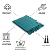 Stonewashed Turkish Towel in Teal