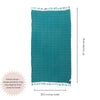 Stonewashed Turkish Towel in Teal