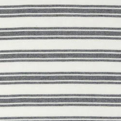 Bask Striped Organic Turkish Towel with Soft Terry Cloth Back in Black