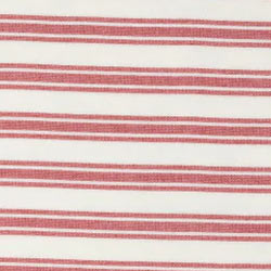 Bask Striped Organic Turkish Towel with Soft Terry Cloth Back in Red