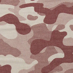 Camo Print Sand Resistant Reversible Turkish Towel in Burgundy