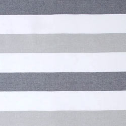 Kapris Striped Turkish Towel with Soft Terry Cloth Back in Grey and White