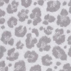 Leopard Full Terry Turkish Towel in Grey