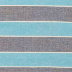 Multi Stripe Terry Cloth Lined Turkish Towel in Blue and Navy