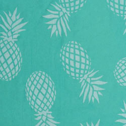 Pineapple Print Sand Free Turkish Towel in Mint
