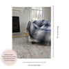 Waffle Weave Plaid Turkish Throw Blanket in Blue