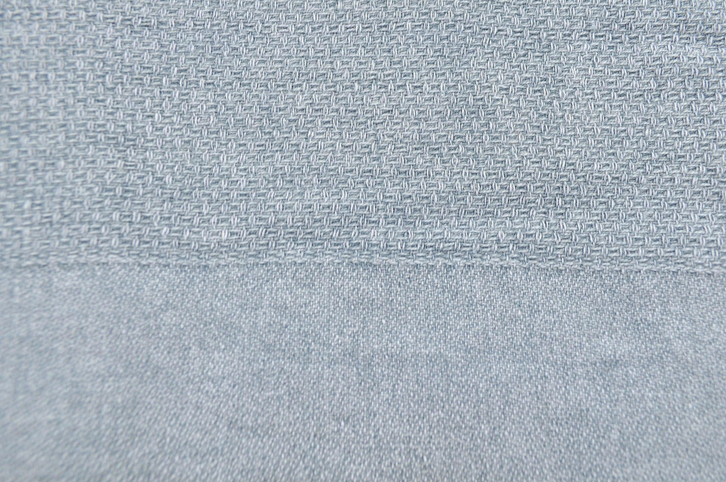 Stonewashed Organic Small Turkish Throw Blanket in Denim Blue/Grey
